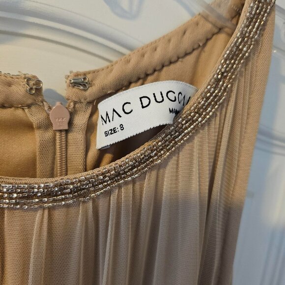 MacDuggal High Neck Floral Embellished Trapeze Gown (Size 8) - Picture 4 of 4